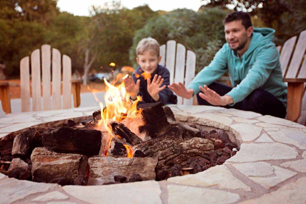 Photo of outdoor fire pit